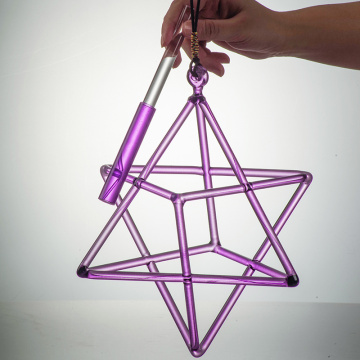 Q&#39;re Spirity Purple Clear Crystal Crystal Sing, Merkaba 7 &quot;