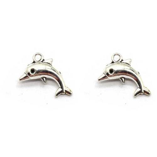 Ocean Charms Antiqued Silver Sea Animal Pendants Dolphin Whale Starfish Sea Horse Ocean Drops For Jewelry Making Supplier