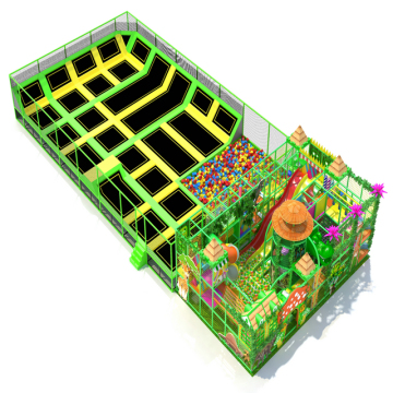 2024 Attrezzatura per parchi giochi interni per bambini con trampolino