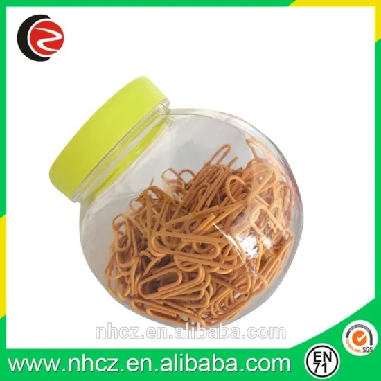 Orange 32MM Paper Clips in Plastic Box