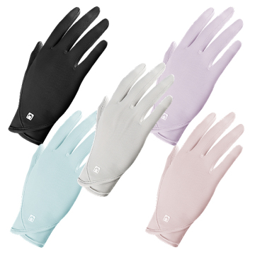 Lady Sunscreen Ice Silk Silk Gloves - การป้องกันการต่อต้าน UV สำหรับกิจกรรมกลางแจ้ง