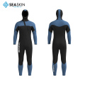 Seaskin Front Zip Hooded One Piece Diving Wetsuit