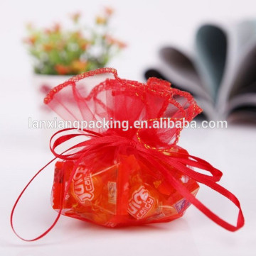 Round Organza Pouch,Cheap Sheer Organza Pouch