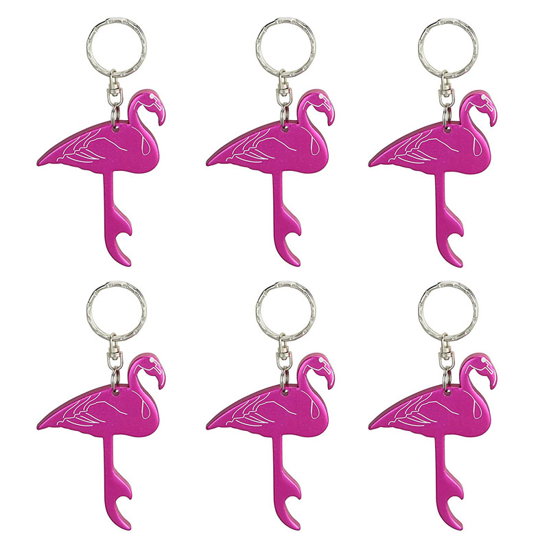 Swatom Flamingo Style Bottle Opener Keychain