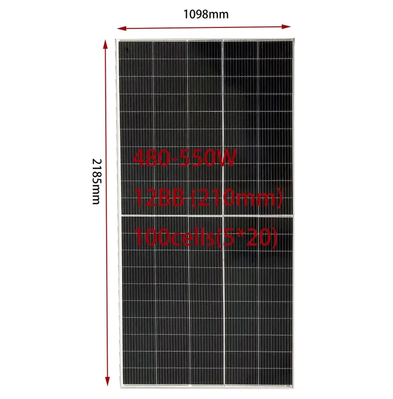 Jinko Bifacial Solar Panels (450W-600W) with CE & TUV Approval for Sale