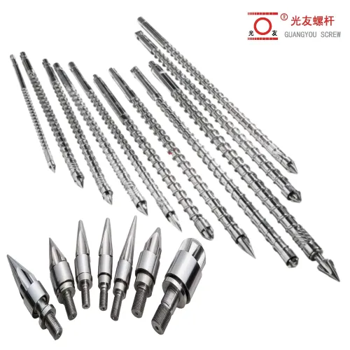 Precision injection screw at bariles set