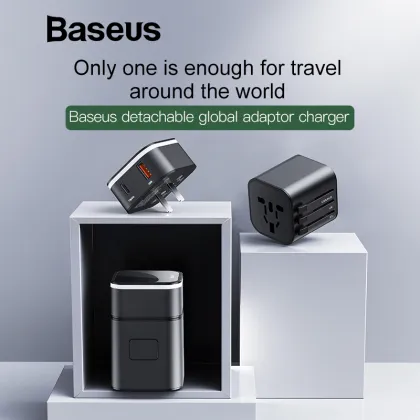 Baseus Quick Charge 3.0 USB Charger Universal Travel Adapter USB C PD QC3.0 Fast Charging International Plug Socket