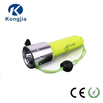 Aluminium Alloy ABS Torch Rechargeable Diving Led Flashlight