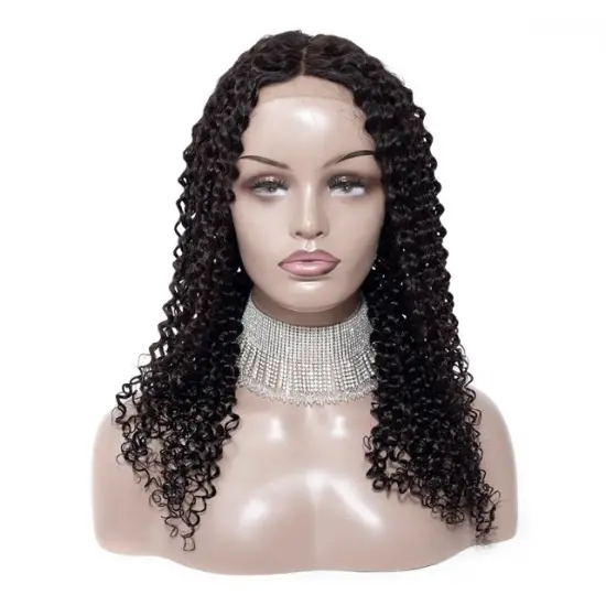 Tuneful hair 009A 4X4 lace closure wig kinky curl Wholesale Brazilian Hair natural black low price human hair for women