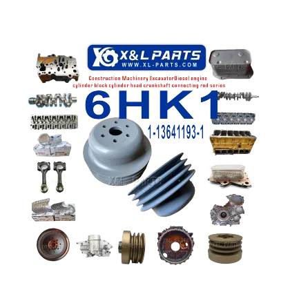 Isuzu 6HK1 Engine Water Pump Pulley and Hitachi Excavator Parts