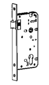 Latch bolt mortise lock