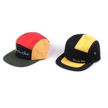 New style small order custom made color 5 panel hats