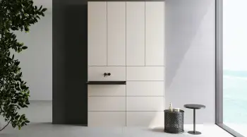 Tall Modular Bathroom Storage Cabinet Aluminum