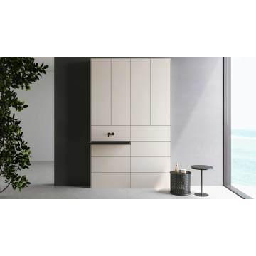 Armário de armazenamento modular alto de alumínio para banheiro