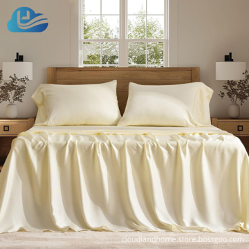 Tencel Vegan Silk Bedding Set - Silky Tencel Silk Bed Sheets