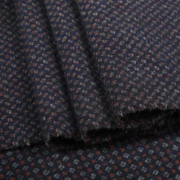 GRS tweed woven woolen fabric for overcoat suit
