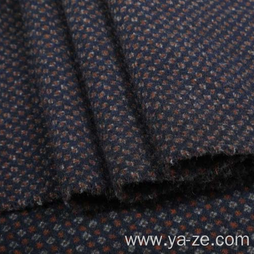 GRS tweed woven woolen fabric for overcoat suit