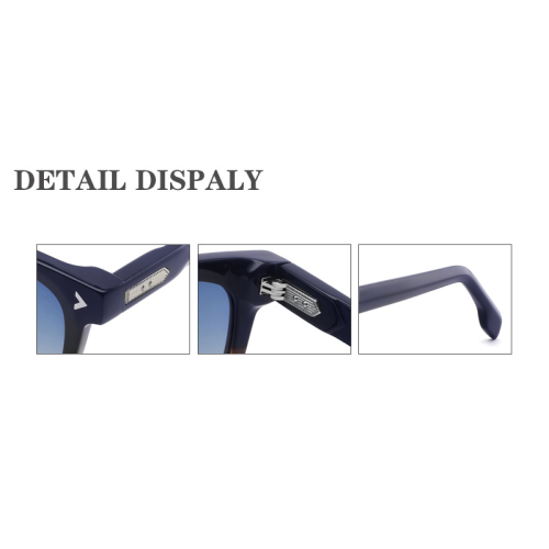 Embellished Square Acetate Sunglasses
