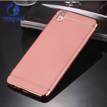 wholesale hard back cover for oppo a57 electroplate phone case 3 in 1