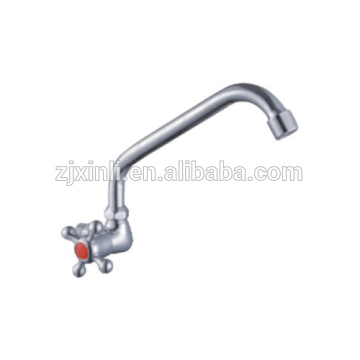 Wall Mount Zinc Cold Water Tap, Polish and Chrome Finish