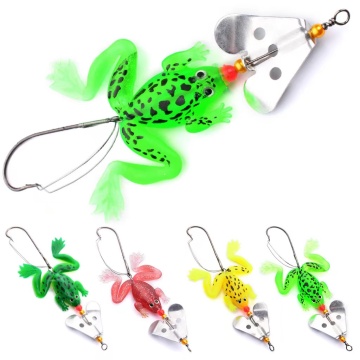 6g-9cm Floating Road Runner Soft Lures Bionic Spinning Sequins Crossbill