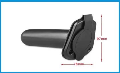 Small Fishing rod barrel on kayak