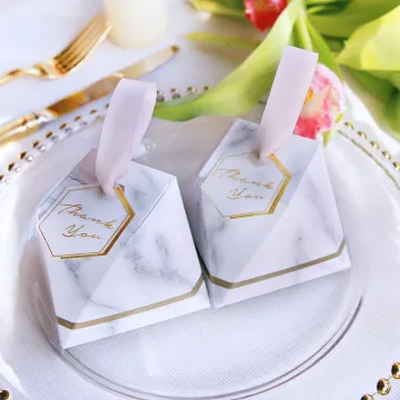 Marble small wedding candy box