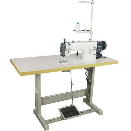 Maquina De Costura Transporte duplo Direct Drive Motor Pneumatic Servo Industrial Leather Sewing Machine JL-0303D