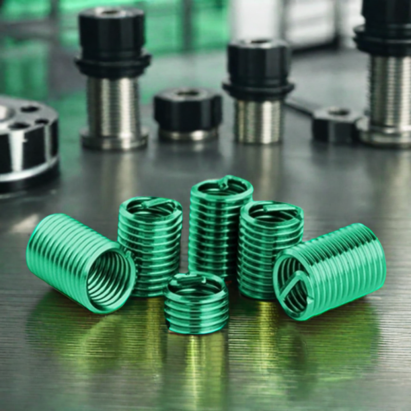 Various Types ST10*1.5 Wire Thread Insert Stainless Steel Screw Sleeve Tail Wire Weapons Industry M8 Thread OEM Customizable