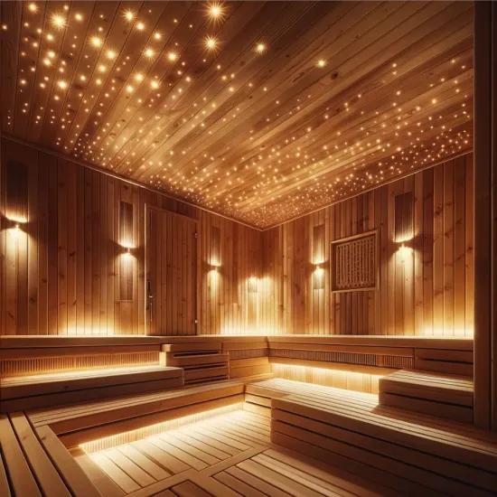 Waterproof IP65 Starry Sky Ceiling for Sauna Sensory Room - Fiber Optic Star Lights