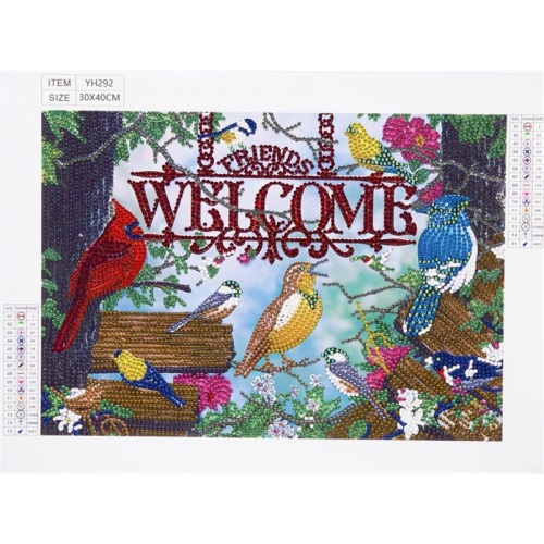 Bird Jungle Hanging Painting 5D Diamond Painting