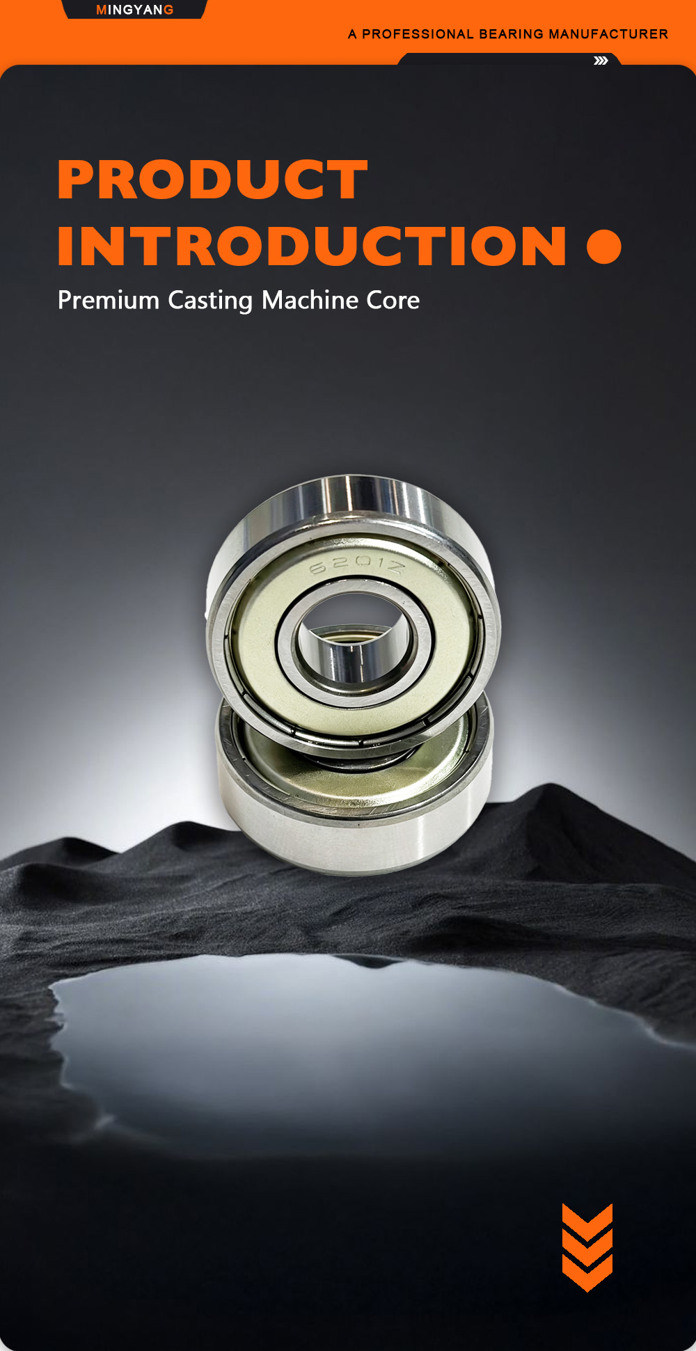 6201‑ZZ General‑Purpose Industrial Replacement Bearing x