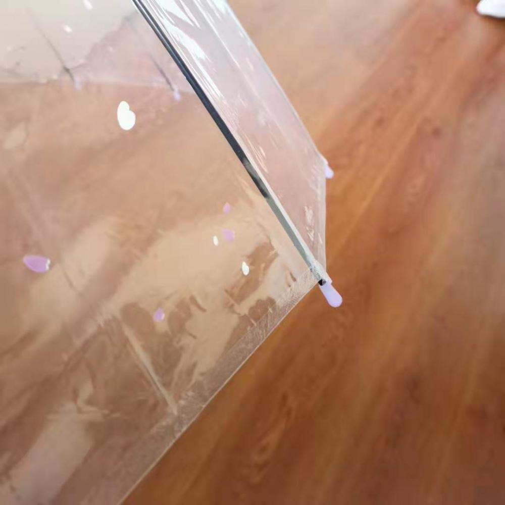 Long Handle Umbrella In Transparent POE Fabric