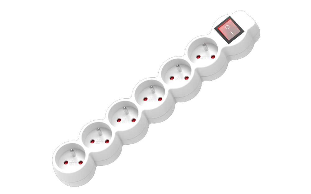 แถบพลังงาน 6 ทิศทางของฝรั่งเศสพร้อมสวิตช์ไฟ