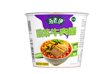 MaLaoyi Pickled Cabbage Beef Instant Noodles Cup