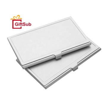 Customizable Metal Business Card Cases: Blank Credit, ID, and Sublimation Aluminum Card Holders