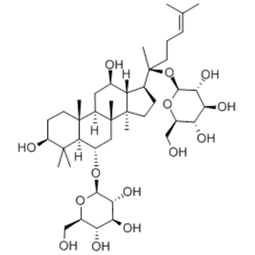 bD-γλυκοπυρανοσίδη, (57263590,3b, 6α, 12b) -3,12-διυδροξυδαμμαρ-24-ενο-6,20-διυλ δις-CAS 22427-39-0