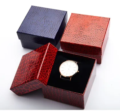 Wholesale Cotton Pad Textured Paper Watch Box