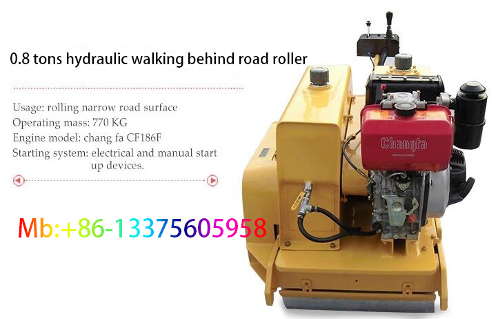 New 0.8 ton road roller price