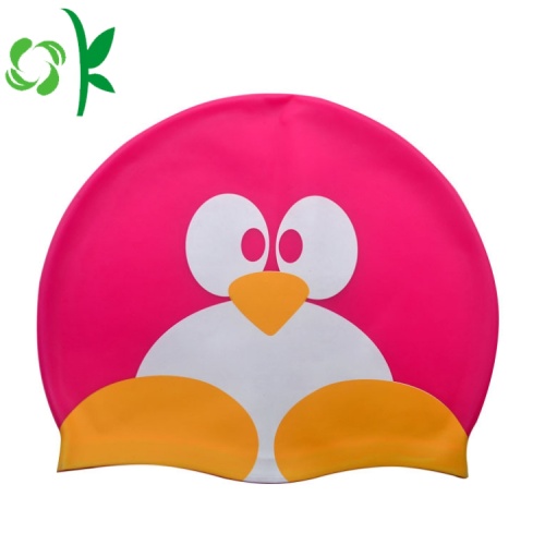 Dễ thương Silicone Swim Penguin Shape Mũ bơi không thấm nước