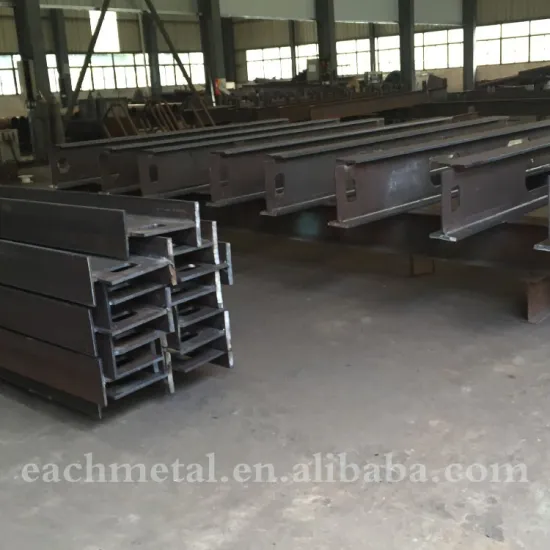 large span welding H beam steel frame for workshop