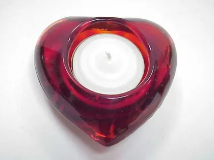 Rectangle Shape 5 pc green plastic candle holders