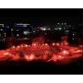 Water Dancing Fountain Show with fire