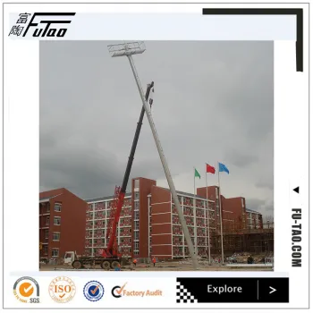 35M Galvanized Tubular Round Taper Steel Pole