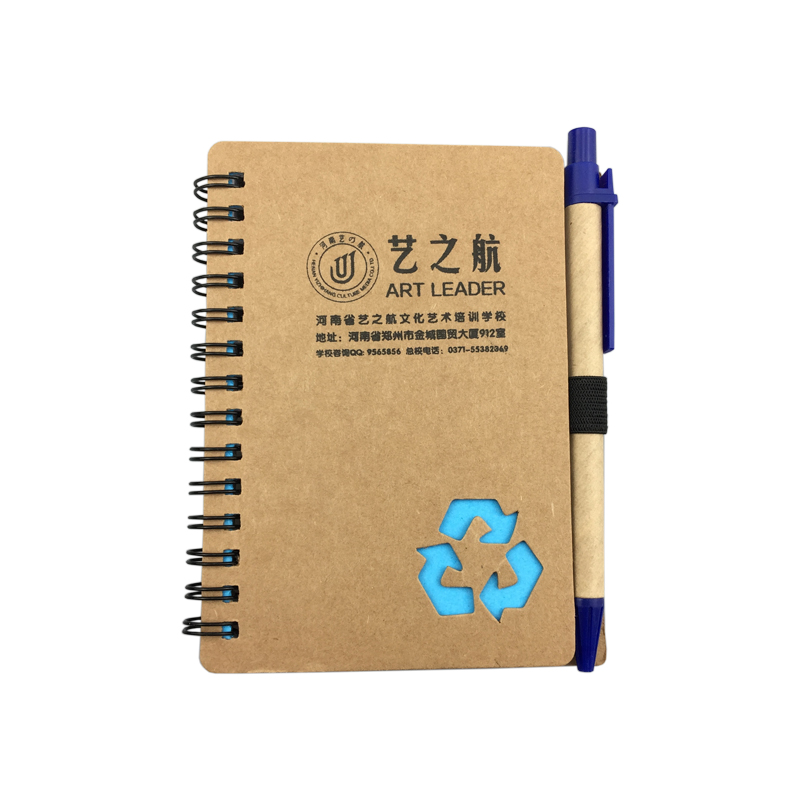 Recyclable Spiral Notebook With Paper Eco Pen