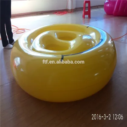 PVC inflatable yellow smile floating row,smile water floating row,smile air mattress