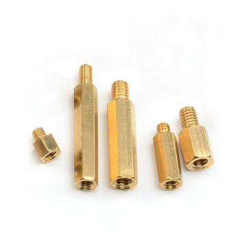 Hexagonal Brass Pillar Studs and Isolation Columns: M2 to M6 Single-Head Threaded Standoffs for PCB Applications