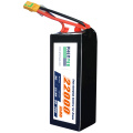 වේගවත් ආරෝපණය UAV බැටරි 6s 22.8V 25c 22000mah