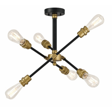Modern Indoor Lighting Fixture Modern Steel 6-Light Dining Room Pendant Lights Factory
