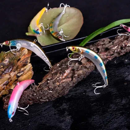 Lucky craft lures Minnow Swimbait Bass Fishing gold soft plastic fishing lure
